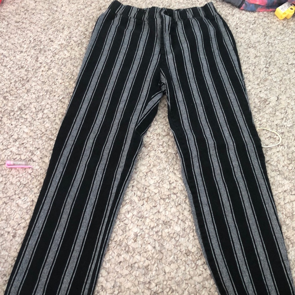 striped pants